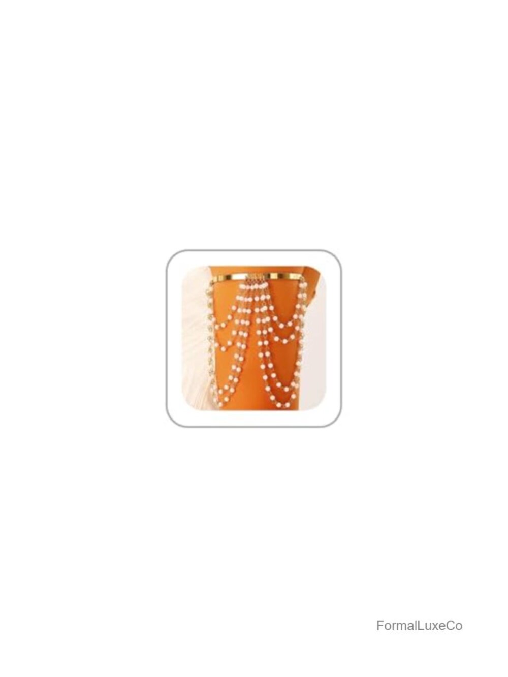 Adjustable Upper Arm Cuff with Chain and Tassel - Y2K Body Jewelry for Bikinis